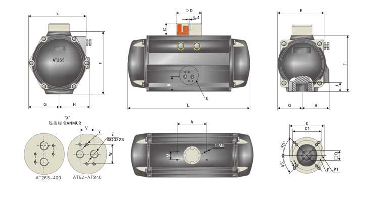 GT Series  Pneumatic Actuator